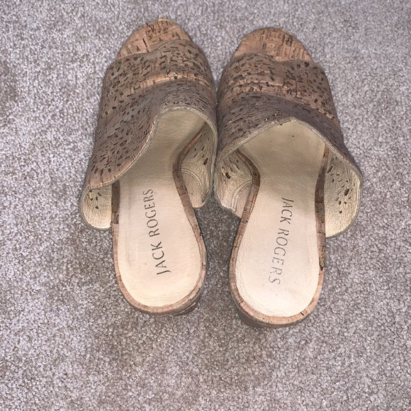 Jack Rogers Ronnie Tan/Brown Wedge Cork Sandal - Picture 4 of 12